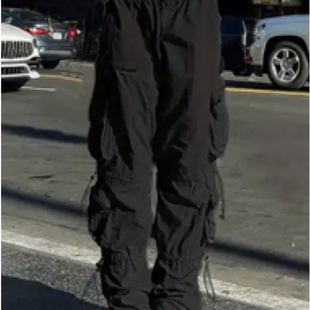 Y2K Solid low waist cargo pants